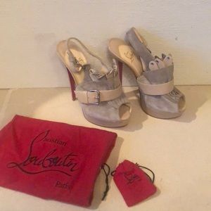 Christian Louboutin open toe platform